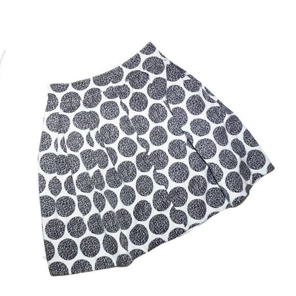 White House Black Market Polka Dot Flare Skirt, Size 10 - Picture 1 of 4